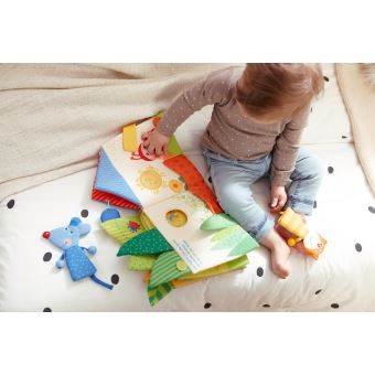 Livre en tissu Haba Maisonnette dans la forêt