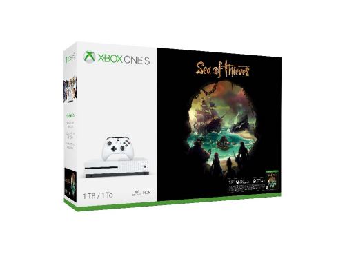 Microsoft Xbox One S - Console de jeux - 4K - HDR - 1 To HDD - blanc - Sea of Thieves