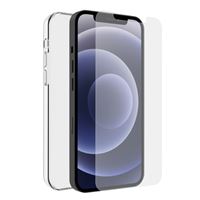 Pack Coque Muvit For Change recycletek + verre trempé pour iPhone 13 Transparent