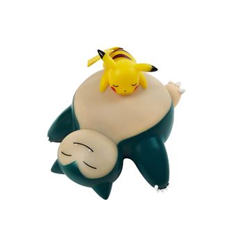 Figurine Teknofun Pokémon Snorlax et Pikachu 3D lampe LED