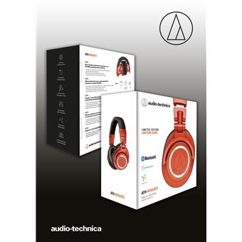 Casque sans fil circum-aural Audio-Technica ATH-M50xBT2MO Bluetooth Edition limitée Noir et orange