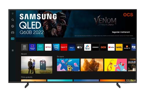 Samsung QE75Q60BAU - 75 diagonale klasse Q60B Series led-achtergrondverlichting lcd-tv - QLED - Smart TV - Tizen OS - 4K UHD (2160p) 3840 x 2160 - HDR - Quantum Dot, dubbele led - zwart
