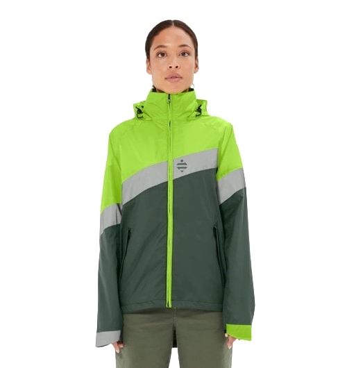 Coupe-vent imperméable Urban Circus Giro Taille XL Kaki et Vert fluo