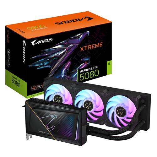 Carte graphique Gigabyte AORUS Nvidia GeForce RTX 5080 16G XTREME WATERFORCE - Gigabyte