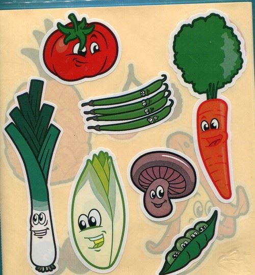 Kit créatif Crayola Gommettes fruits et légumes