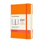 Agenda 2021 journalier Moleskine Rigide petit format Orange