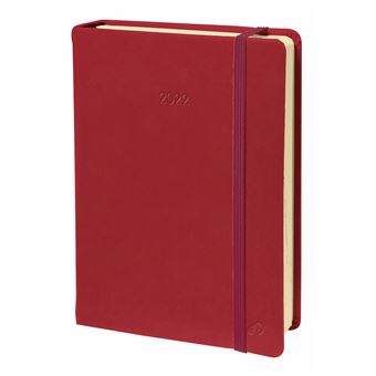 Agenda civil semainier QuoVadis 2022 Silk Ministre Rouge