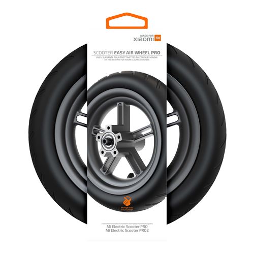Pneu sur jante Easy Air Wheel Pro pour trottinettes électriques Xiaomi Noir