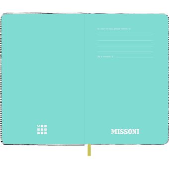 Agenda scolaire Moleskine 2022 2023 Semainier Missoni format de poche Sakai Flamme Noir et Blanc