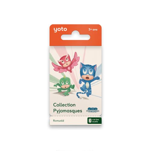 Pack 3 cartes audio pour conteuse d'histoire Yoto Collection Pyjamasques - Yoto