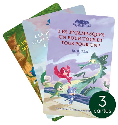 Pack 3 cartes audio pour conteuse d'histoire Yoto Collection Pyjamasques
