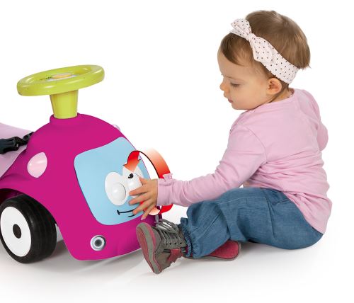 Porteur auto Smoby Maestro Balade Rose et Vert