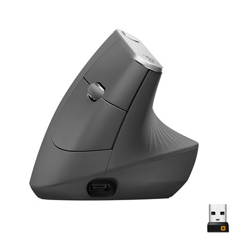 Souris sans fil Bluetooth ergonomique Logitech MX Vertical Noir