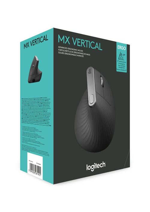 10% sur Souris sans fil Bluetooth ergonomique Logitech MX Vertical Noir -  Souris - Achat & prix