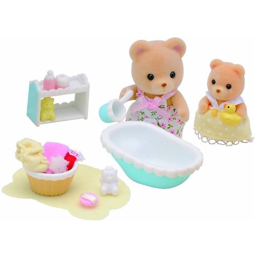 Figurines Epoch D'enfance Le bain de bébé ours