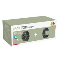 Pack Montre connectée Samsung Galaxy Watch Ultra 2 Argent Titane + Bracelet Noir