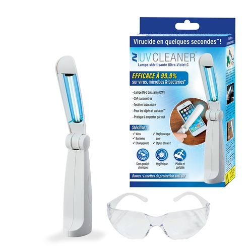 Lampe stérilisante UV Cleaner 2 W Blanc