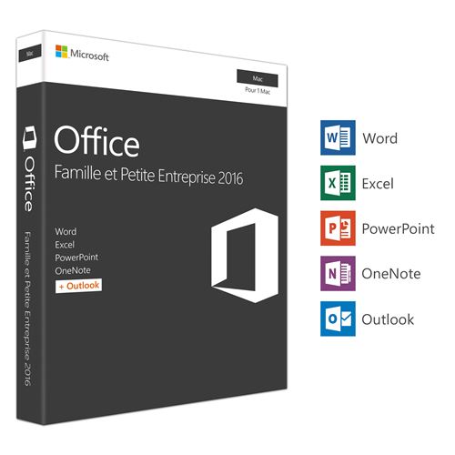 Office Famille et Petite Entreprise 2016 1 Mac