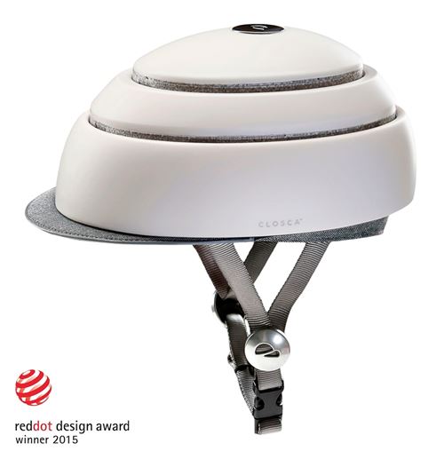Casque de vélo pliable Closca Icon RedDot Taille M Blanc