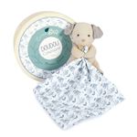 Animal en peluche Doudou et Compagnie Botanic Bio Chien Pm avec doudou Bleu