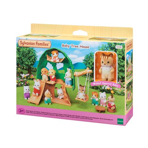 Mini univers La Cabane Et Bébé Écureuil Roux 5318 Sylvanian Families Le Jeu