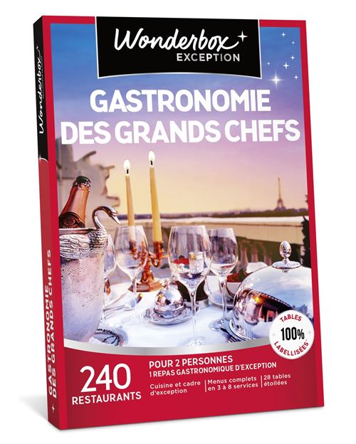 Coffret cadeau Wonderbox Gastronomie des grands Chefs