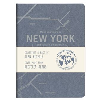 Carnet A5 ligné Clairefontaine Jean Recyclé Modèle aléatoire