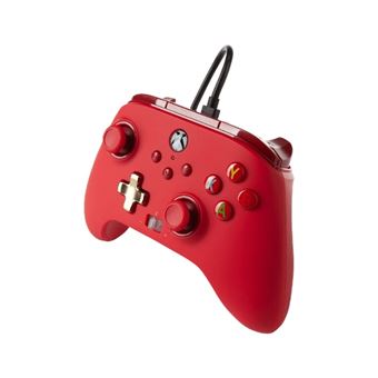 Manette filaire améliorée Xbox pour Xbox Séries X/S Rouge