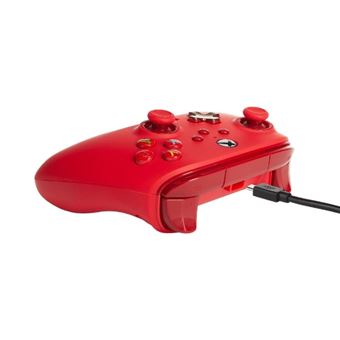 Manette filaire améliorée Xbox pour Xbox Séries X/S Rouge