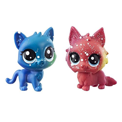 Set de 2 figurines Littlest Pet Shop Meilleurs amis Galaxie Collection