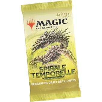 Jeu de cartes Magic Draft Booster Spirale Temporelle Modèle aléatoire