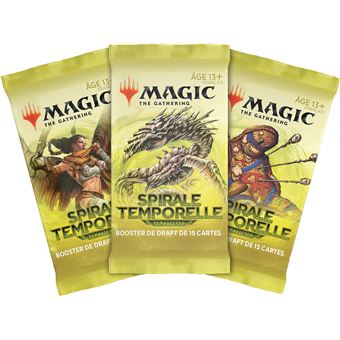 Jeu de cartes Magic Draft Booster Spirale Temporelle Modèle aléatoire