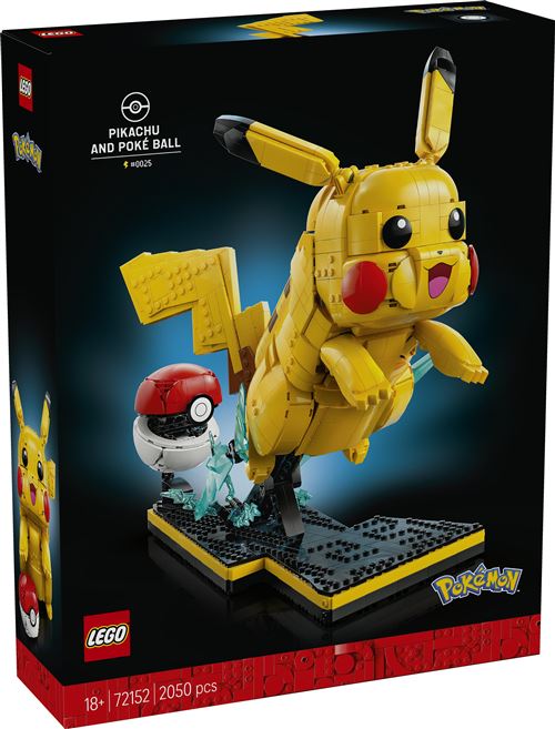 LEGO Pokémon Pikachu et Poké Ball 72152 - vue 2
