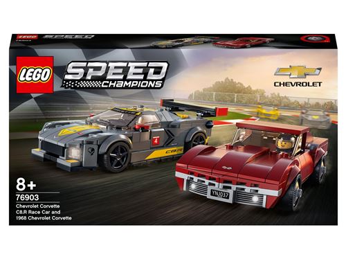LEGO® Speed Champions 76903 Chevrolet Corvette C8.R Race Car et 1968 Chevrolet Corvette