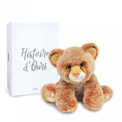 Peluche Bébé Lion Histoire d'Ours 18 cm Marron