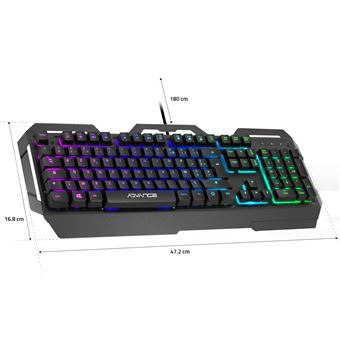 Clavier Gaming filaire Spirit of Gamer GTA 250 RVB Noir