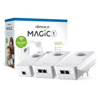 Kit Multiroom 3 adaptateurs CPL Devolo Magic 1 WiFi Blanc