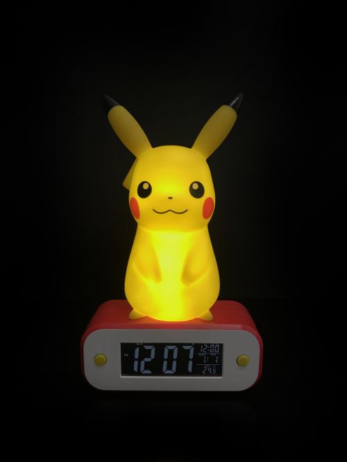 Figurine Teknofun Pokémon Pikachu 3D lampe heure réveil - Figurine de  collection