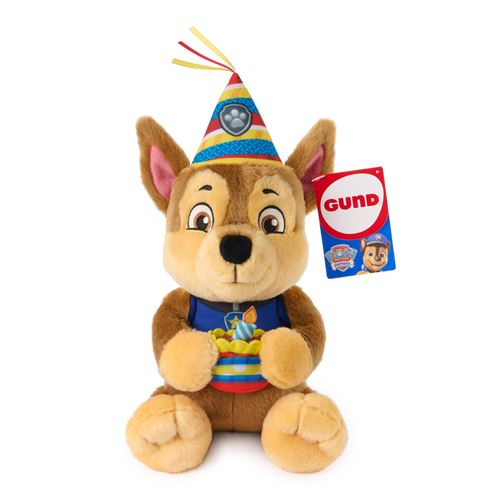 Paw Patrol Multicolore Peluche Pat’patrouille Anniversaire Chase Gund 25 Cm
