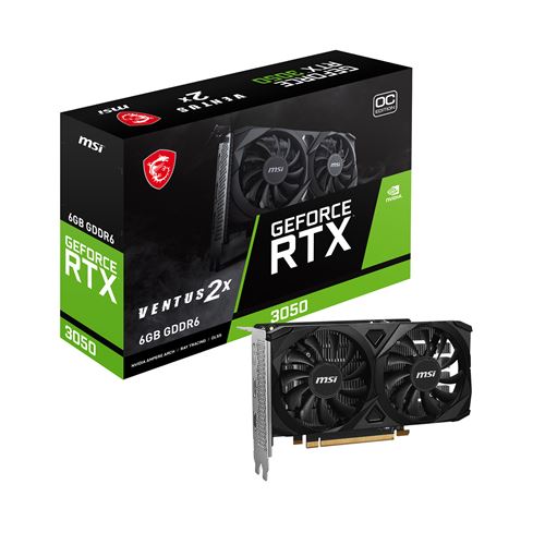 Carte Graphique MSI Nvidia GeForce RTX 3050 VENTUS 2X E 6G OC