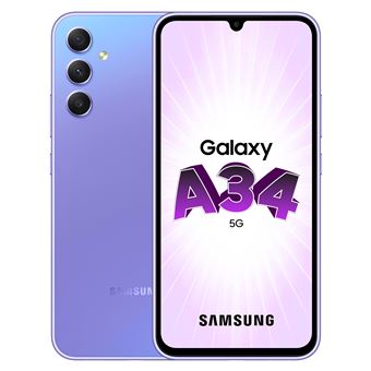 Smartphone Samsung Galaxy A34 6,6" 5G Nano SIM 128 Go Violet