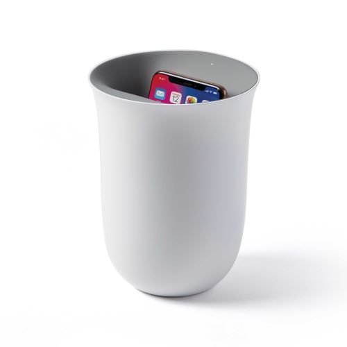 Station de charge sans fil Lexon Oblio LH59 Blanc avec stérilisateur UV intégré