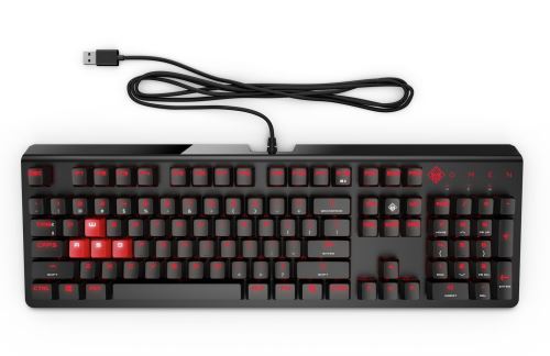 HP Omen 1100 Toetsenbord Zwart en Rood