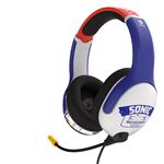 Casque filaire Pdp NSW Realmz AirlitePlus Wired Sonic pour Nintendo Switch et Nintendo Switch Modèle OLED Blanc et Bleu