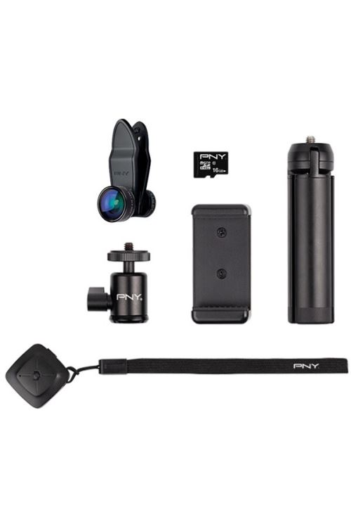Pack Fnac PNY Trépied + Complément d'optique + Carte mémoire micro SD 16 Go  + Télécommande sans fil - Trépied photo et vidéo - Achat & prix