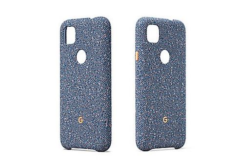 Coque en tissu doux bleu confetti pour votre Google Pixel 4A