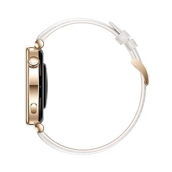 Montre connectée Huawei Watch GT 4 41 mm Classic bracelet en cuir Blanc