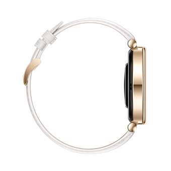 Montre connectée Huawei Watch GT 4 41 mm Classic bracelet en cuir Blanc