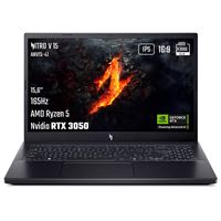 PC portable gaming Acer Nitro V 15 ANV15-41-R30V 15,6" Full HD 165 Hz AMD Ryzen™ 5 16 Go RAM 512 Go SSD Nvidia GeForce RTX 3050 Noir
