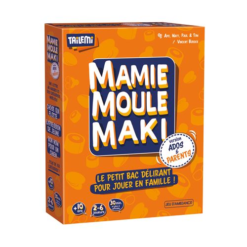 Jeu De Société Mamie Moule Maki Gigamic La Boite